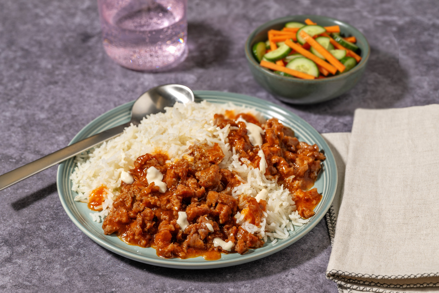 Porc haché sauce soja à la coréenne