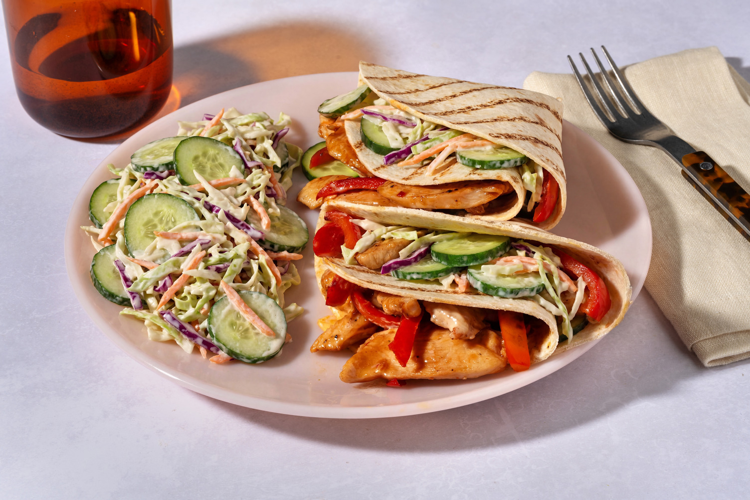 Pocket Wrap : poulet teriyaki & poivrons