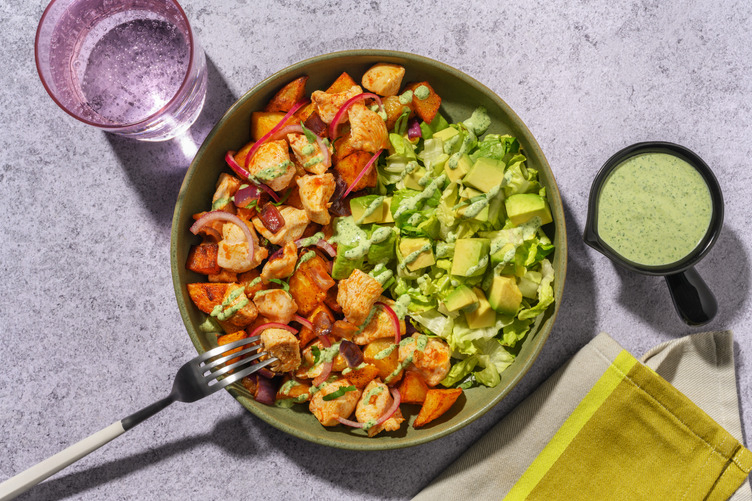 One tray : dinde, avocat & crema de coriandre