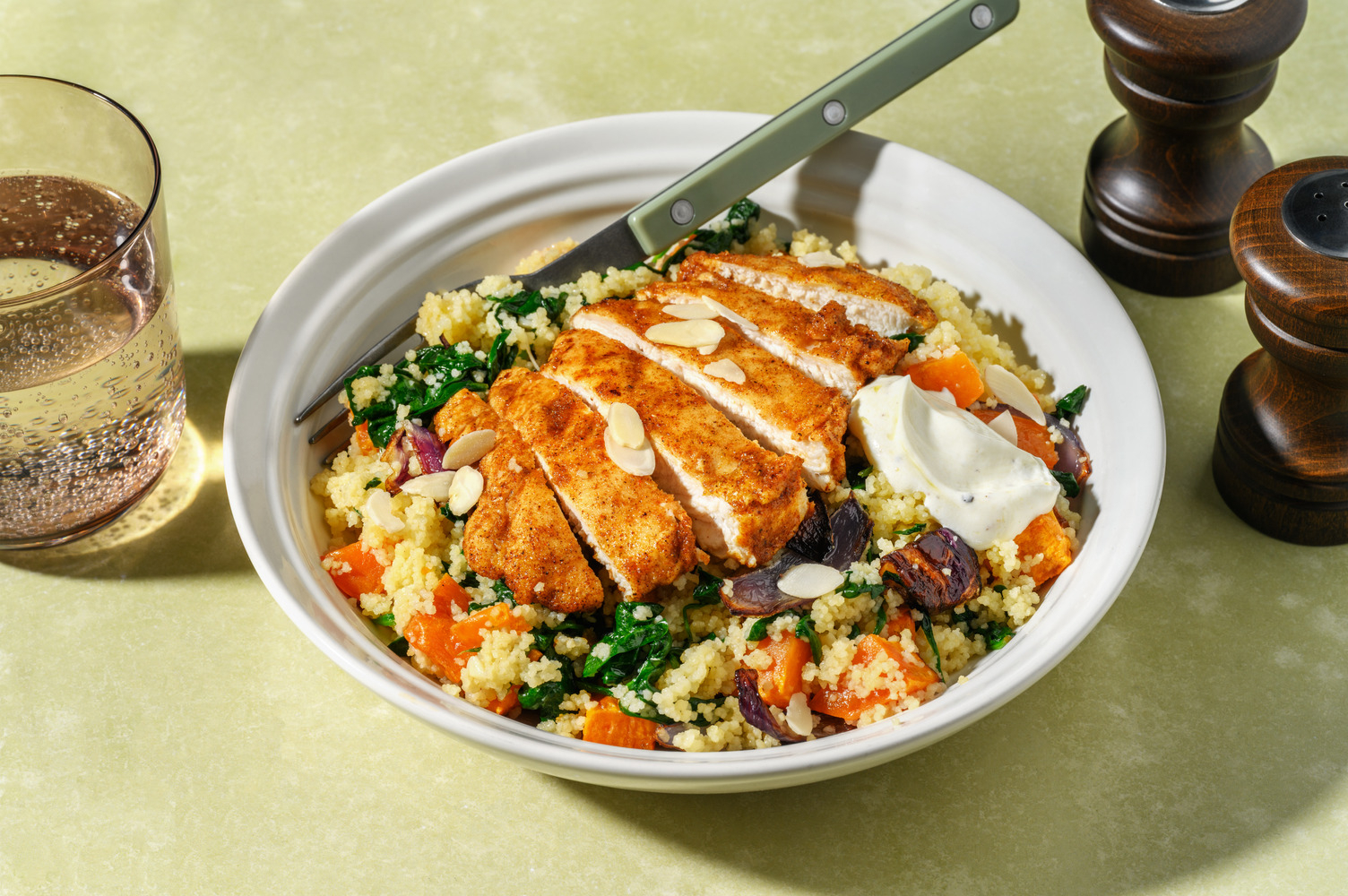 Poulet Label Rouge au miel & semoule