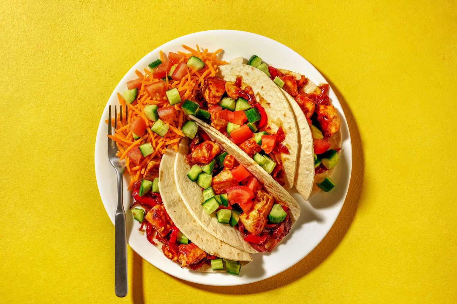 Jerk tacos de dinde & chutney d'abricots
