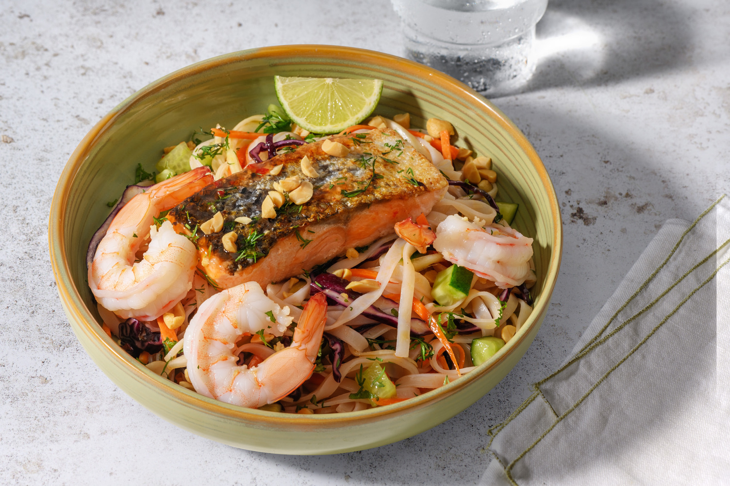 Chả Cá Thăng Long Inspired Salmon and Prawns