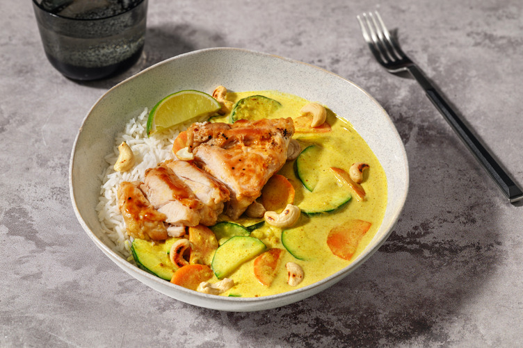 Poulet à la citronnelle & curry jaune parfumé