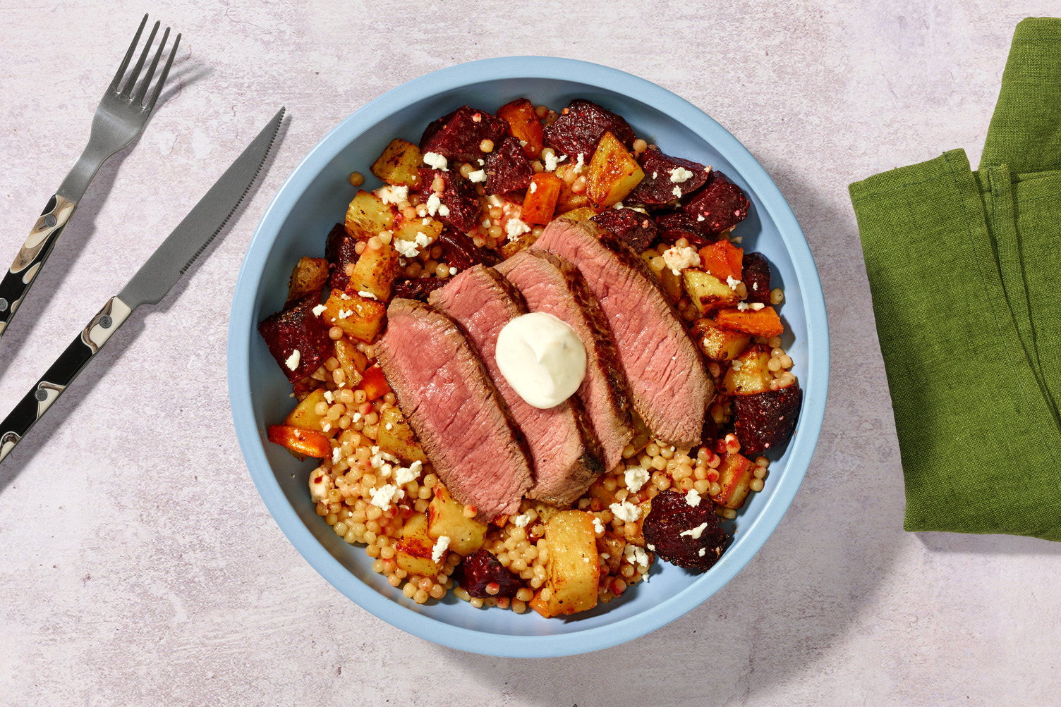 Baked Chicken & Roast Veg Loaded Pearl Couscous