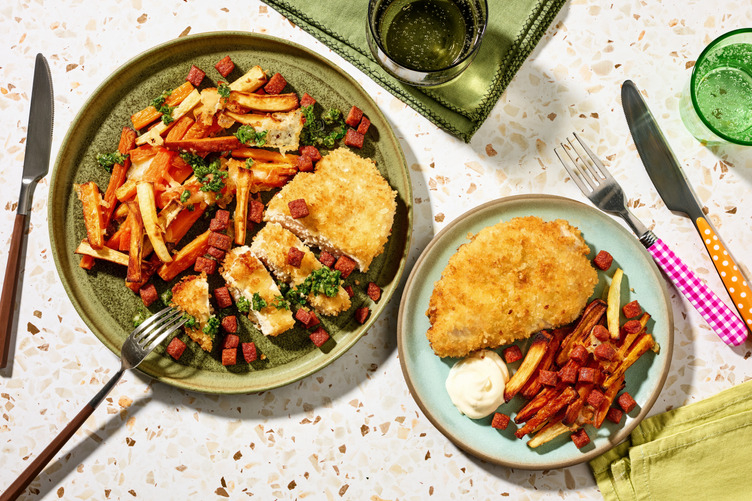 Crispy Chicken Milanese with Chorizo 