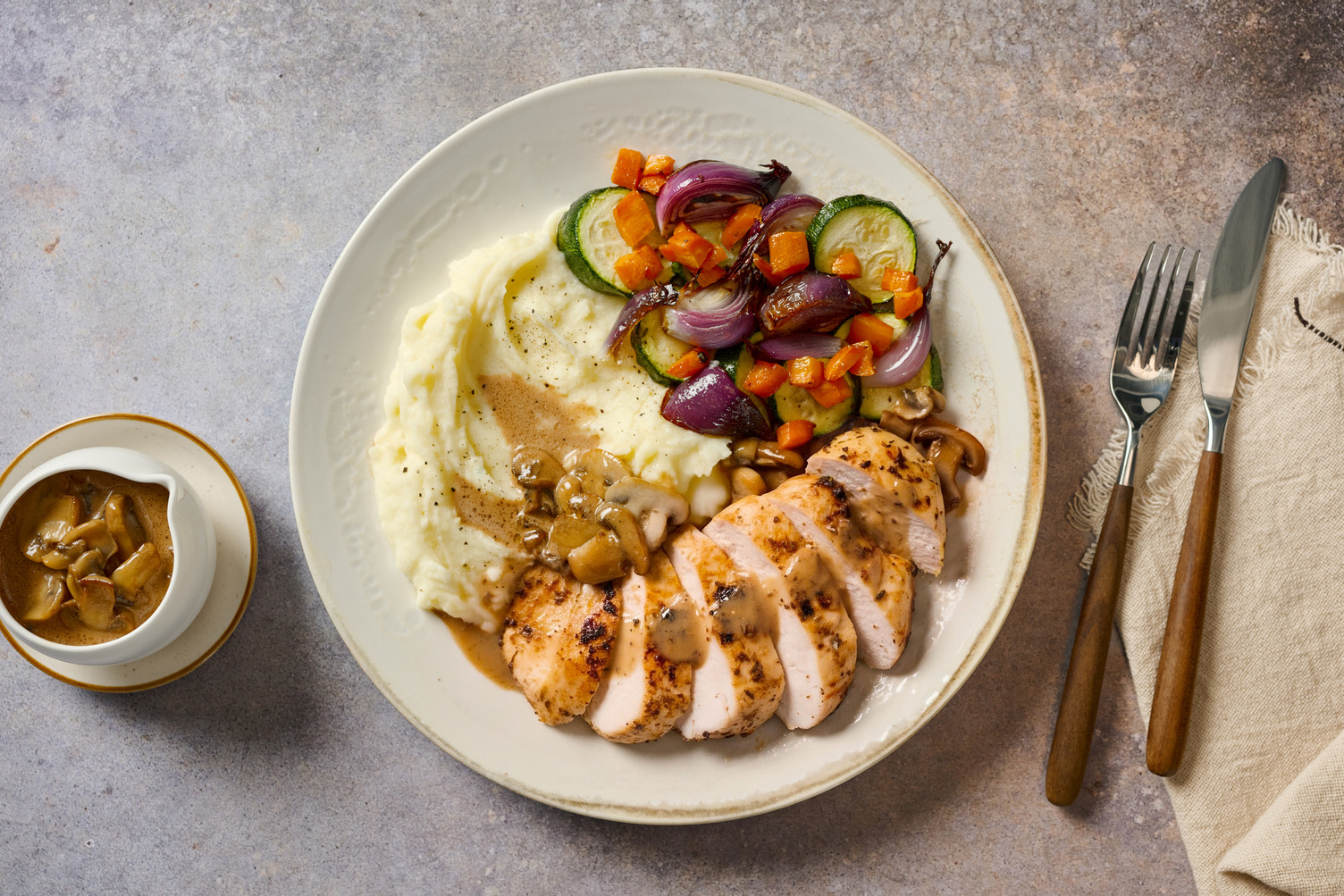 Chicken and Creamy Mushroom Sauce