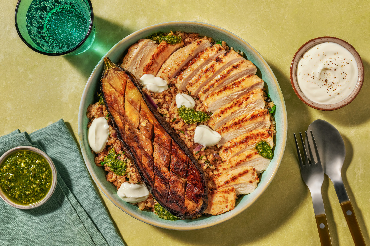 Poulet BBQ aux saveurs levantines & labneh