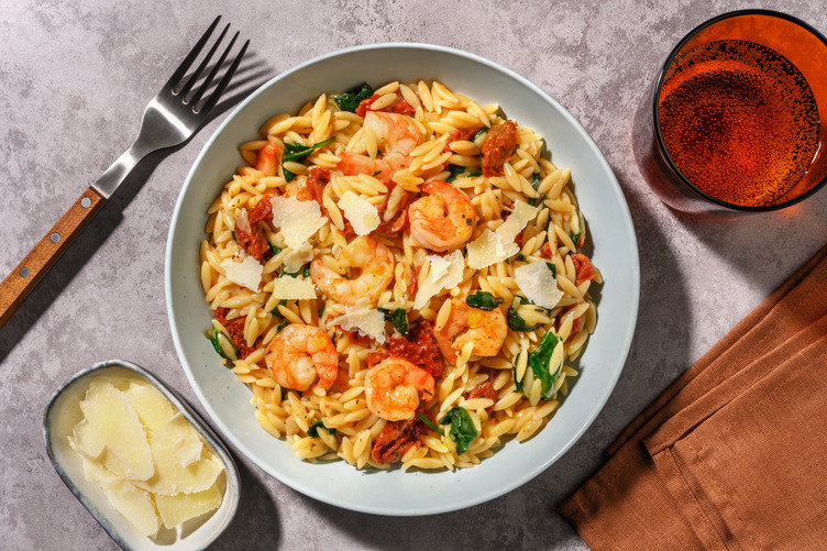 Orzotto aux crevettes à la toscane