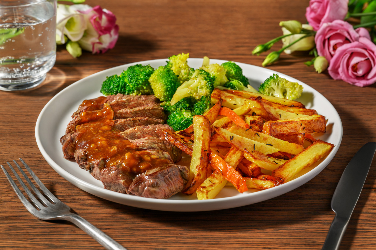 Bavette des amourettes & sauce échalote