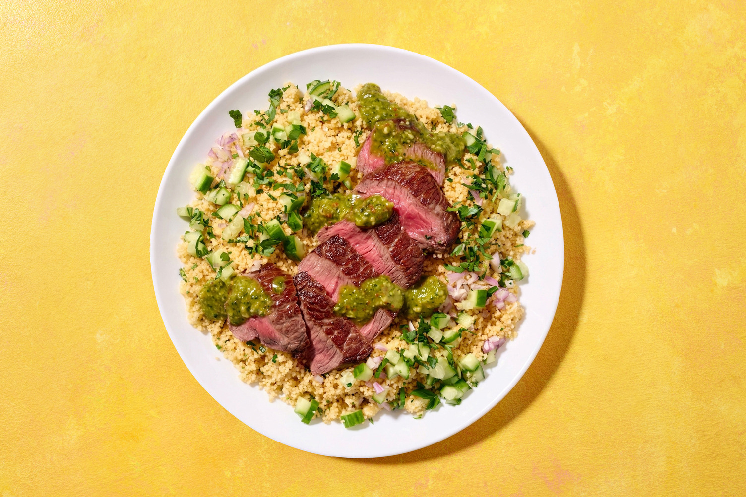 Pavé de bœuf & taboulé minute