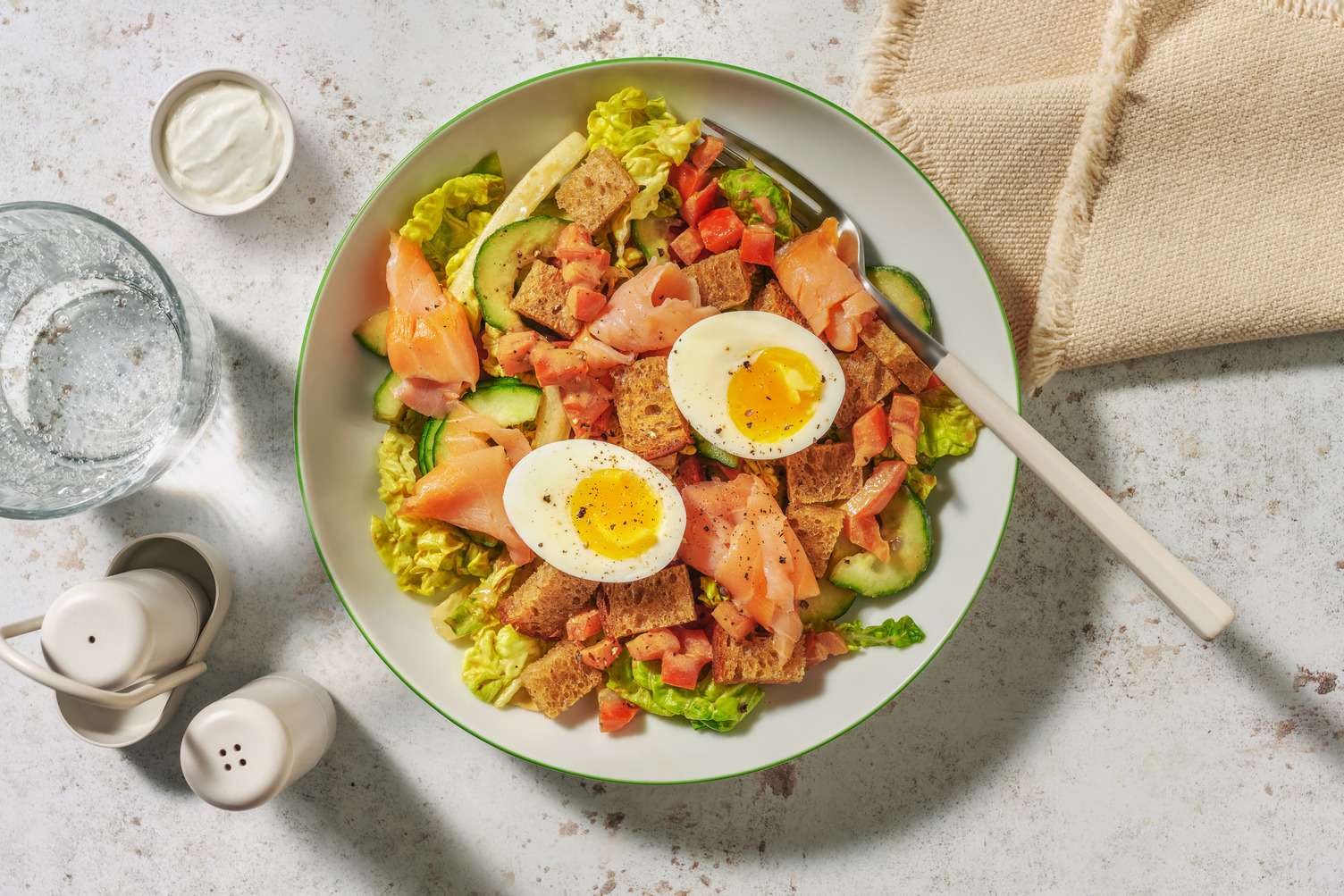 La Fjord : saumon fumé & crudités