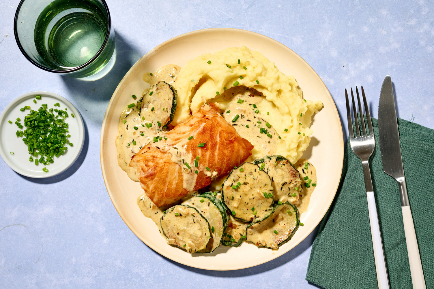 Haddock fumé & sauce crème-échalote du chef