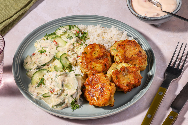 Tod Man Pla! Thai Seelachs-Patties 