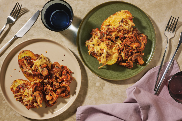 Peri Peri Turkey Baked Potato with Crispy Onions
