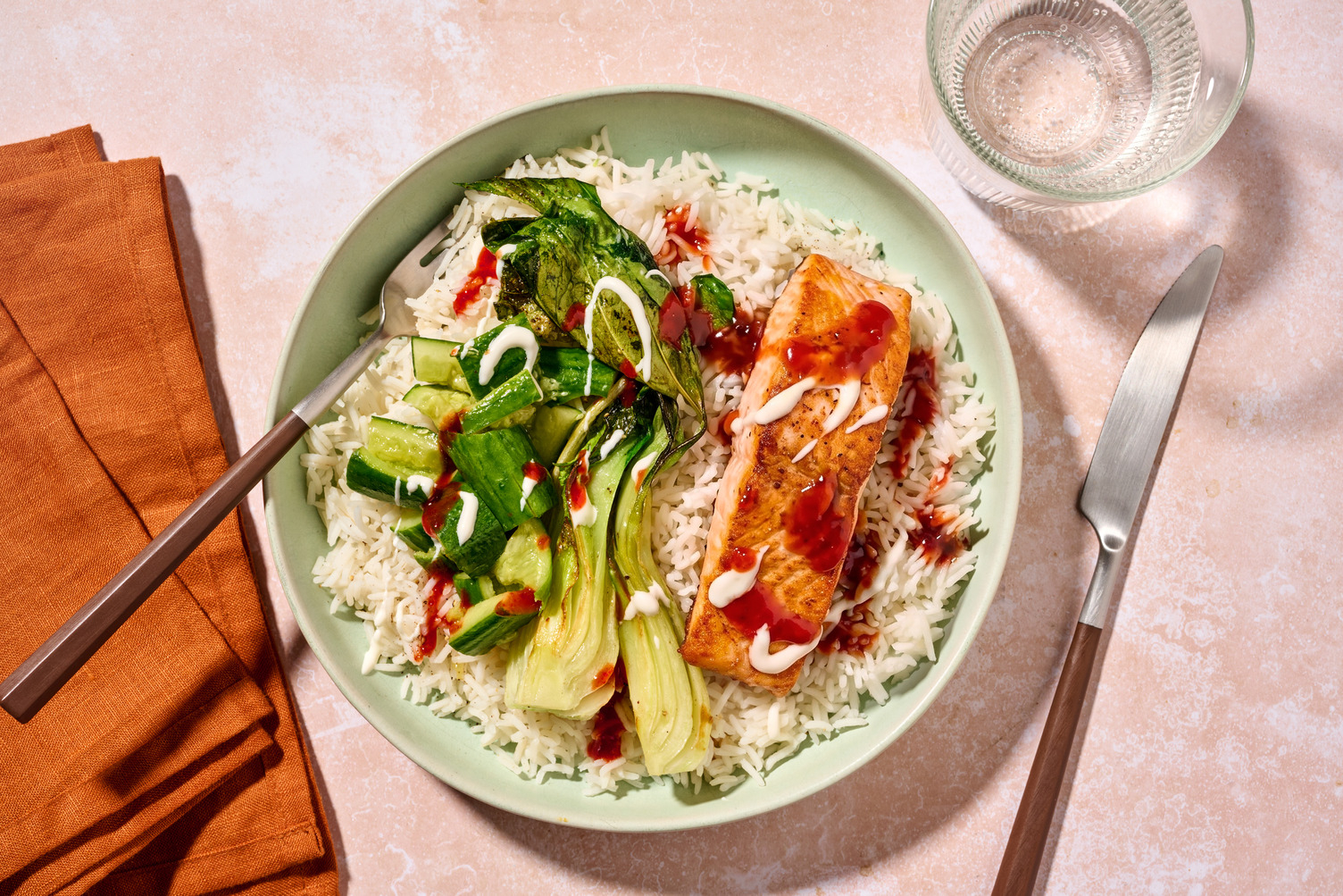 Honey-Miso Salmon Rice Bowl