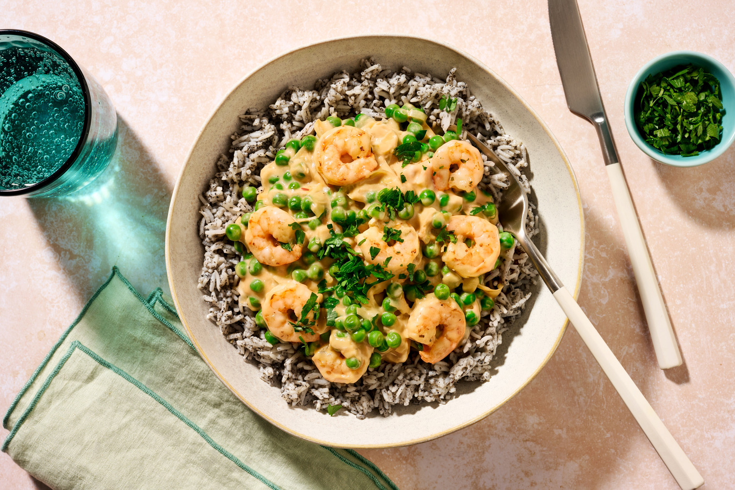 Creamy Prawns and Leeks
