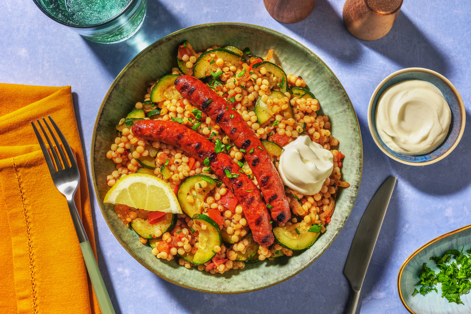 Place au BBQ : merguez de bœuf & tomates
