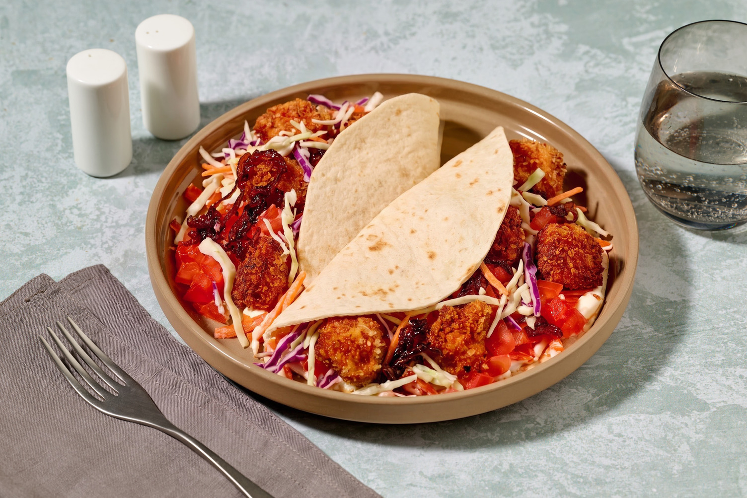 Tacos de poulet crispy au paprika fumé