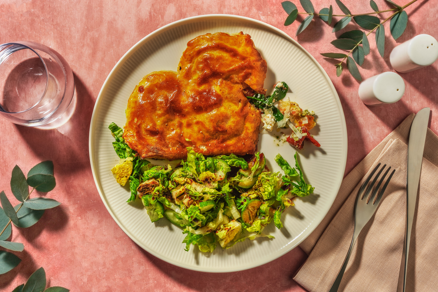 Chausson cœur ricotta-épinards pour maman