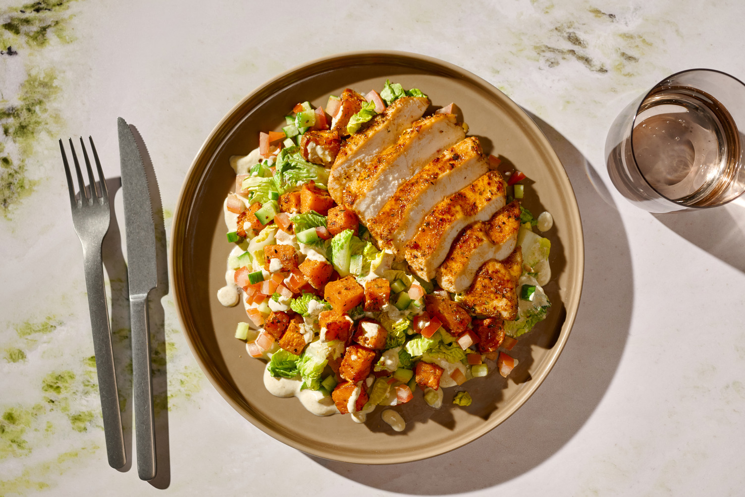 Oven-Baked Kashmiri Style Spiced Chicken Salad