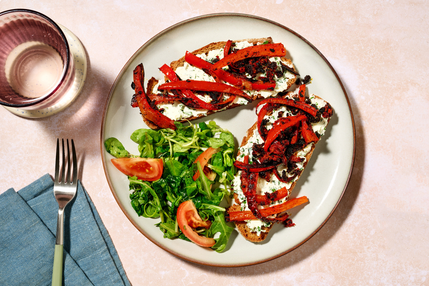 Tartines relevées : mascarpone persillé & nduja