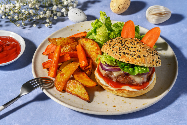 Hoppel hoppel: Bunny Burger aus Weiderinderhackfleisch