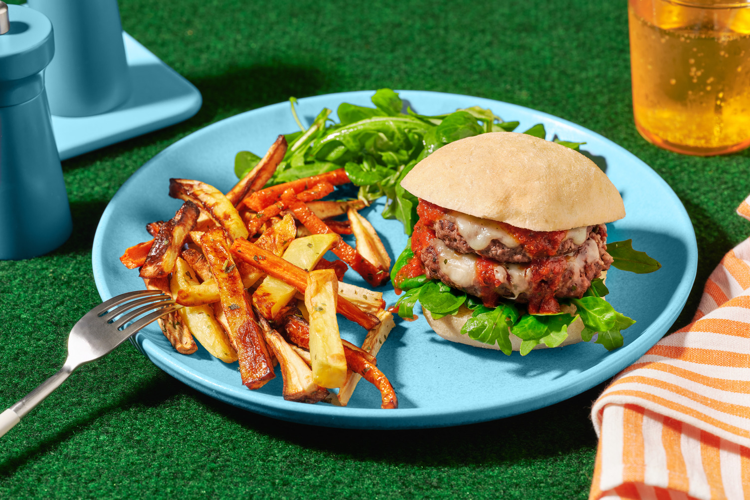 Focus sport : Double cheeseburger sauce marinara