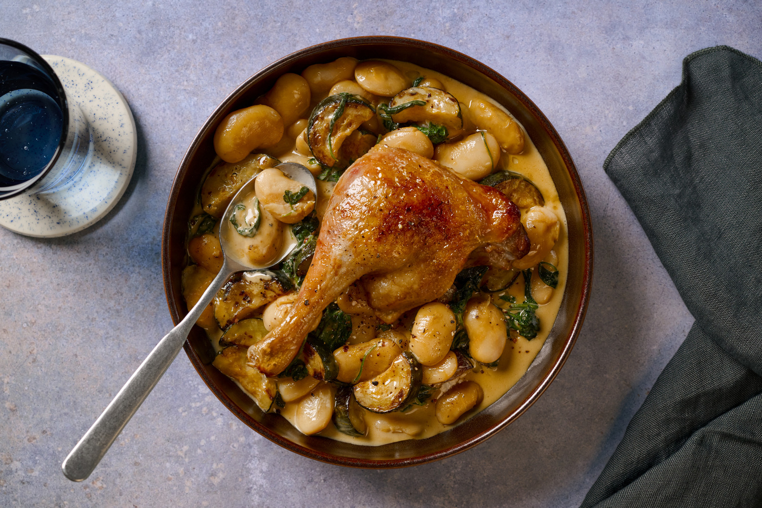 Chicken on Guinness® Braised Butter Bean Cassoulet