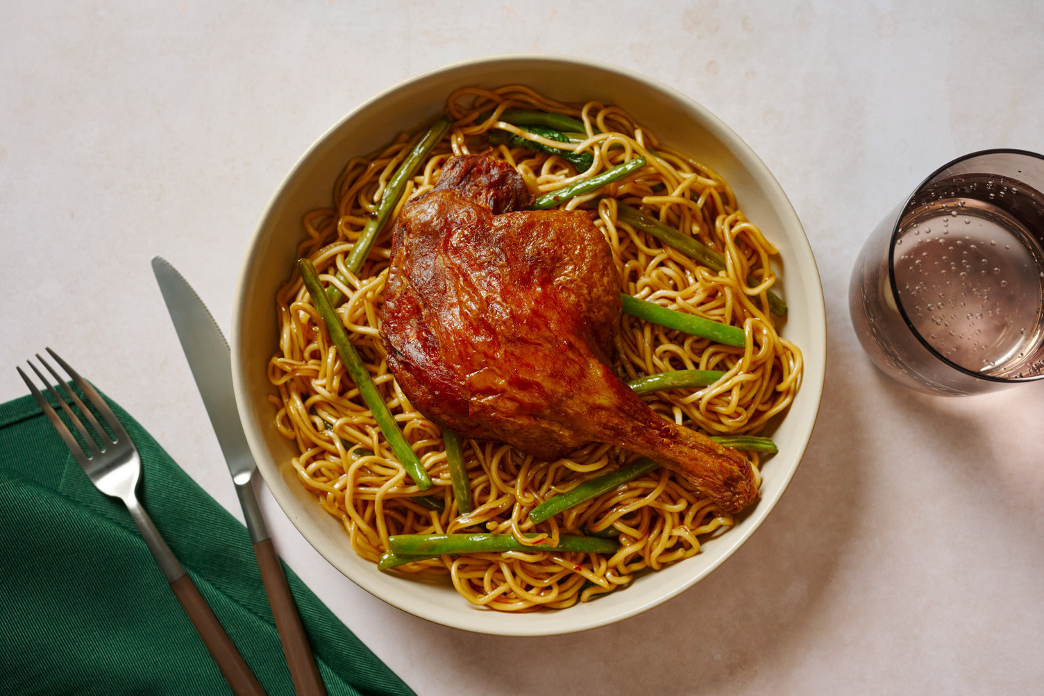 Thai Style Double Confit Duck Noodles