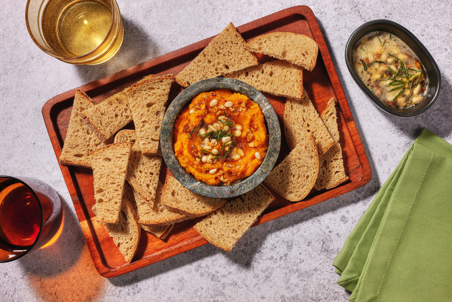 Roast Pumpkin, Garlic & Cream Cheese Dip