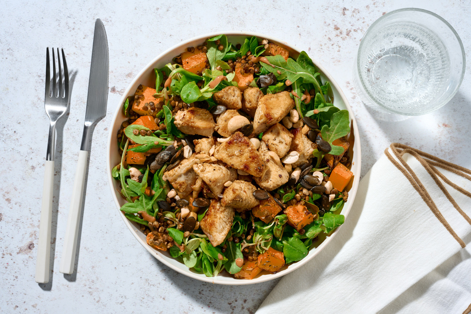 La Chaleureuse : lentilles & poulet Label Rouge
