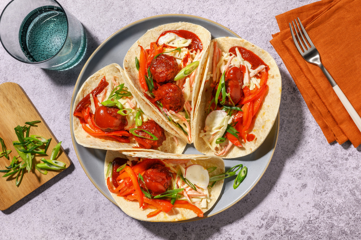 Asian Style Sweet and Spicy Prawn Tacos