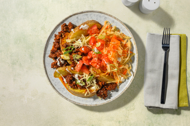 Cheesy Korean-inspired Turkey Loaded Wedges