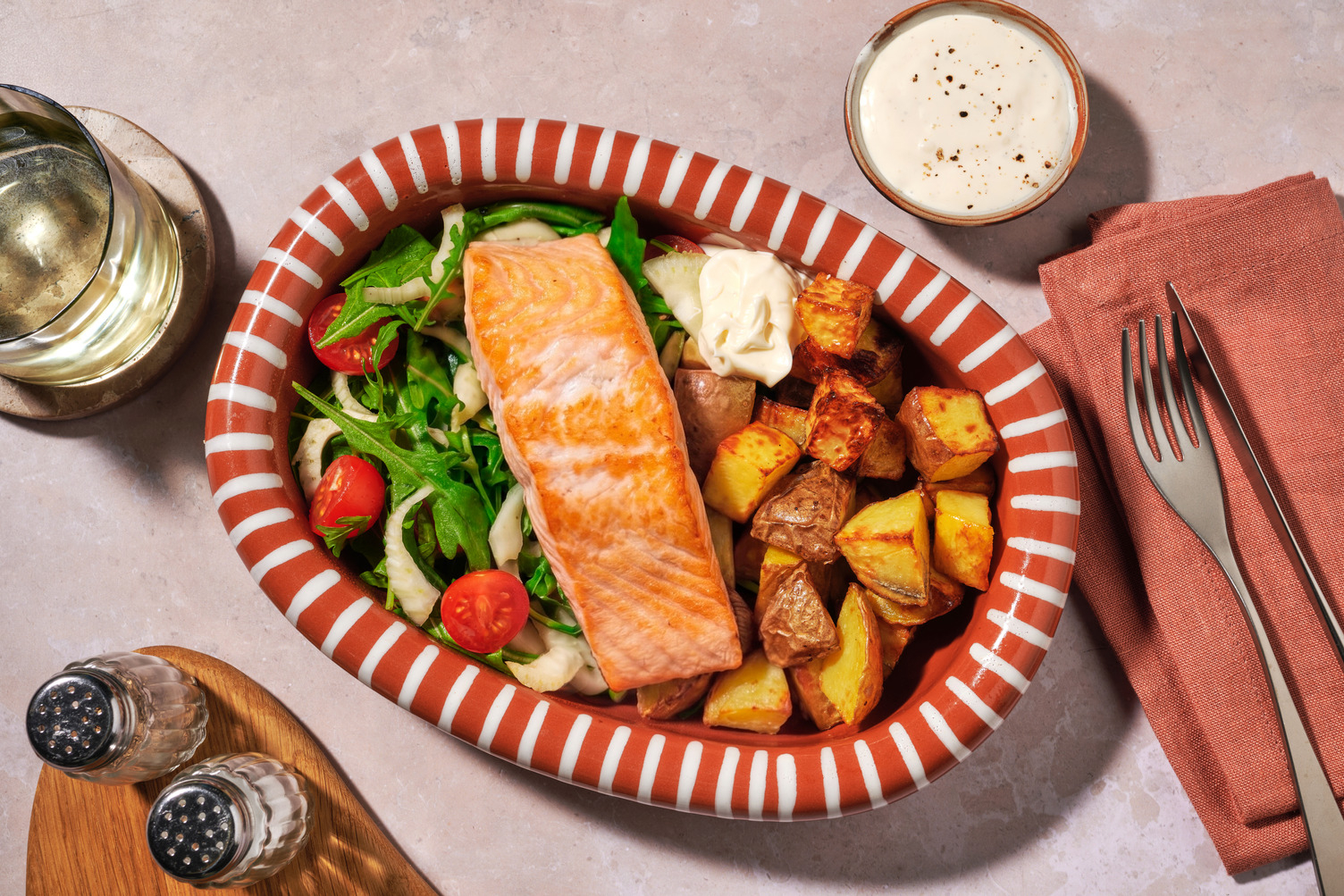 Paprika Salmon Traybake