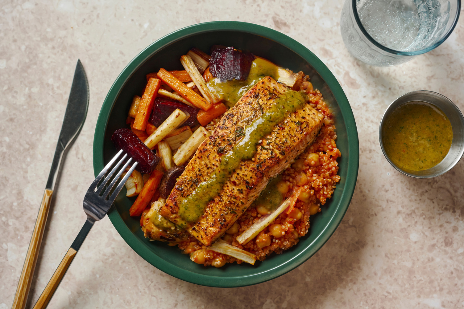 Salmon Traybake With a Medley of Vegetables