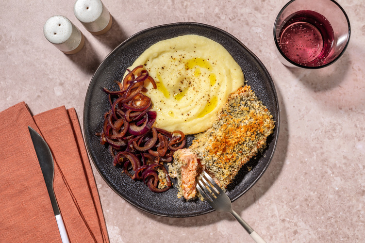 Filetto di trota iridea gratinato al rosmarino