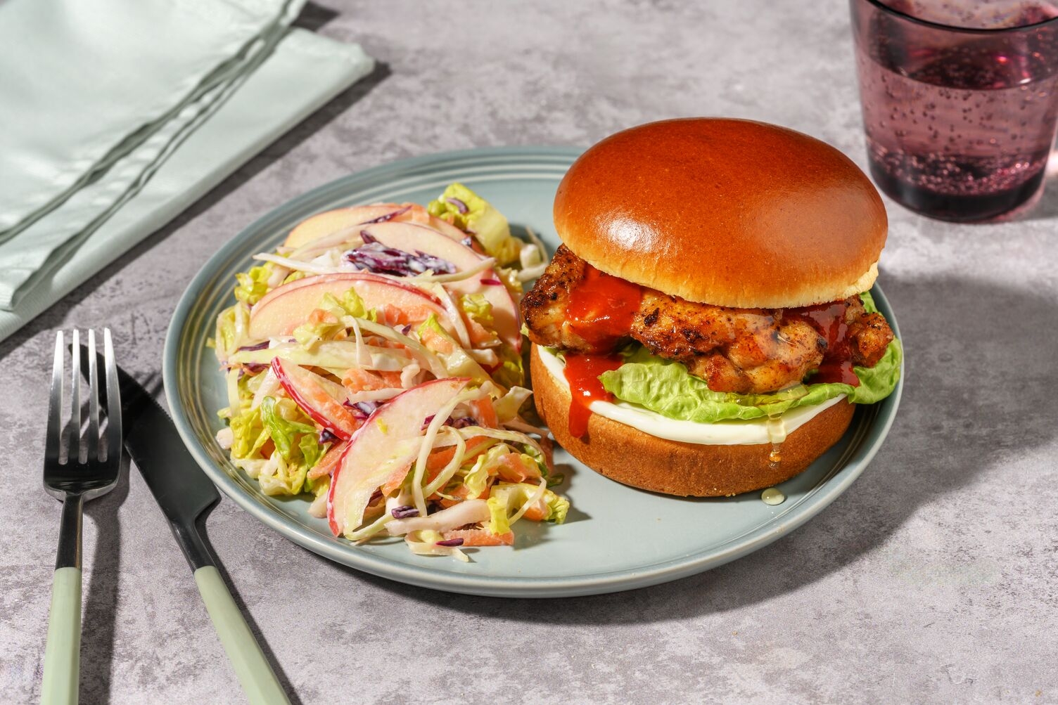 Spiced Hot Sauce Chicken Breast Sando