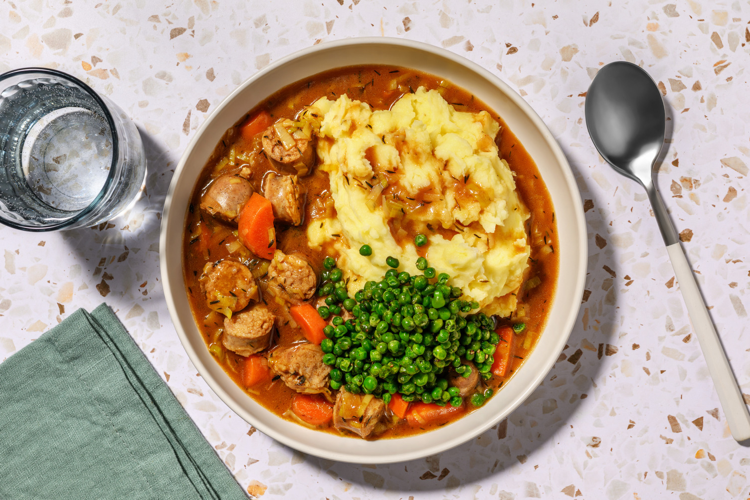 Guinness® and Irish Sausage Casserole with Chorizo