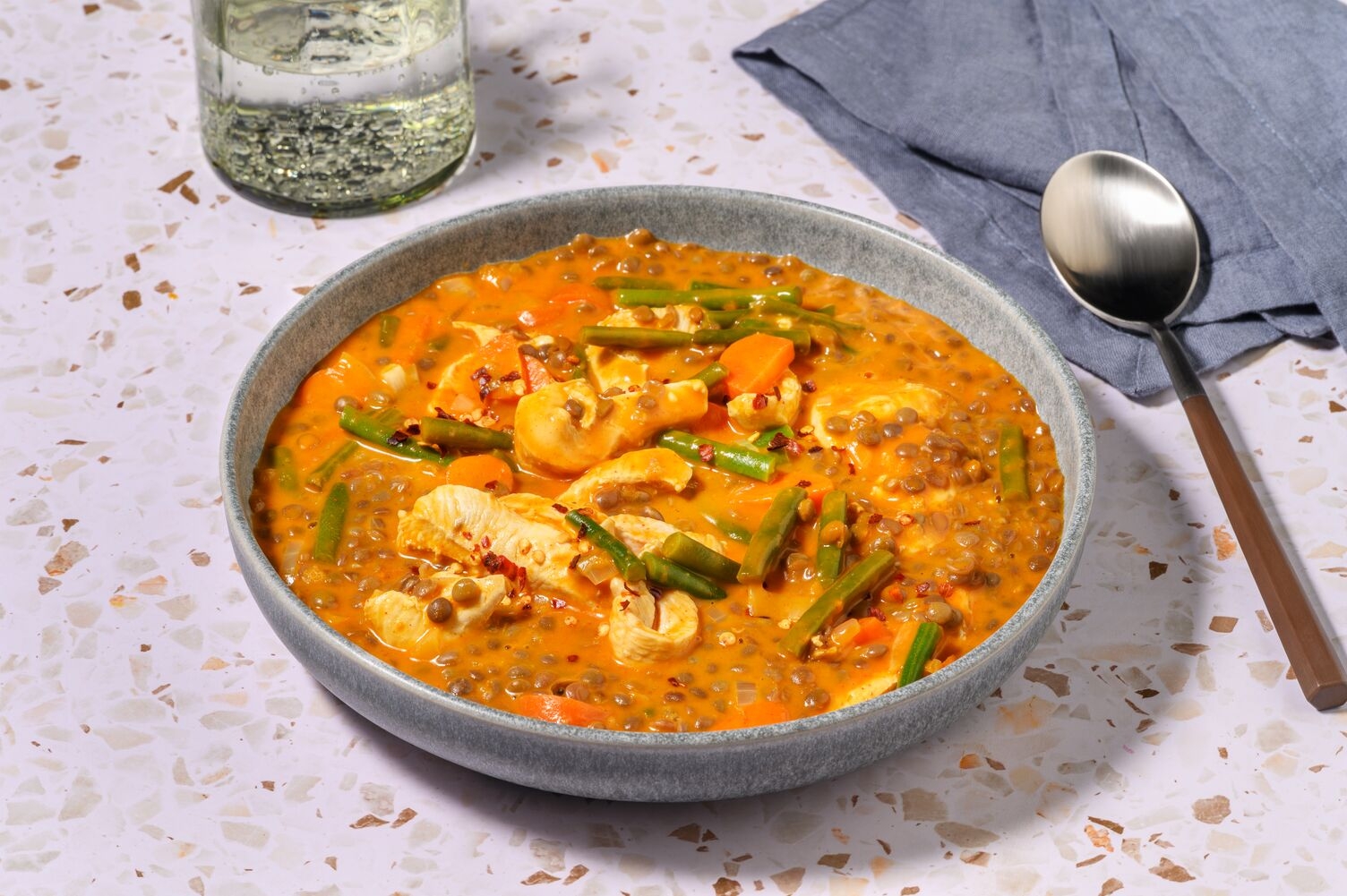 Onepot Poulet-Linsen-Dal