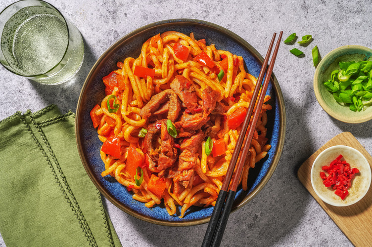 Prawns and Szechuan Noodles