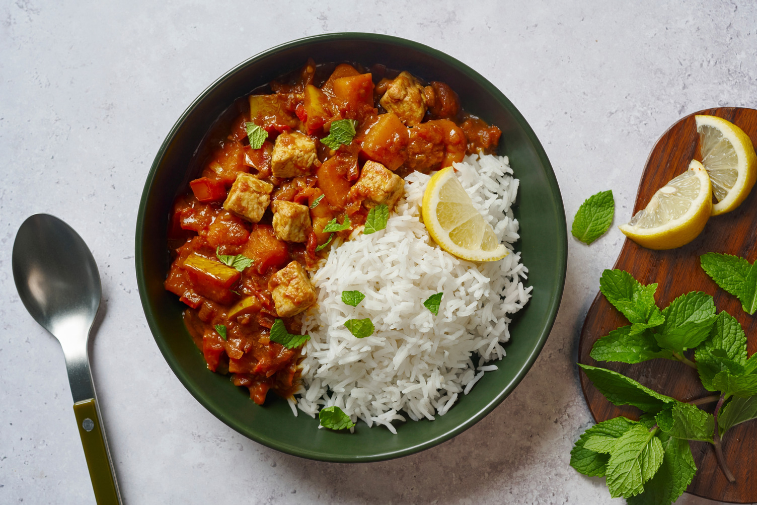 Chicken and Butternut Mango Curry