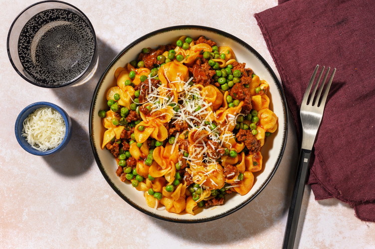 Fresh Mushroom Fiorelli in Rich Ragu