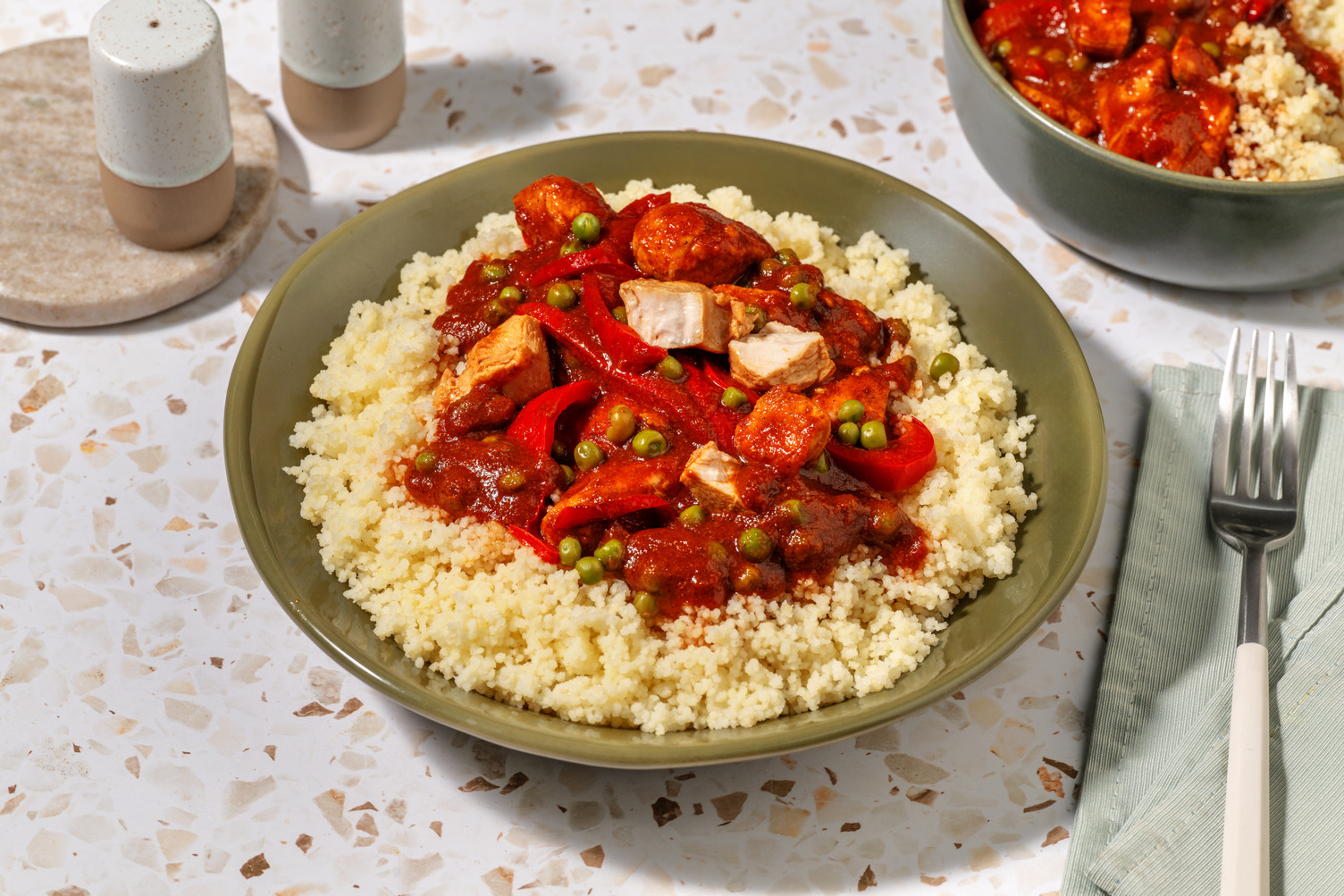 Brazilian Style Spiced Double Chicken Couscous Bowl