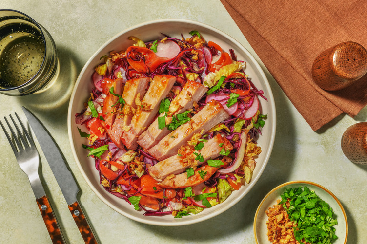 Easy Asian Turkey and Pickled Carrot Salad