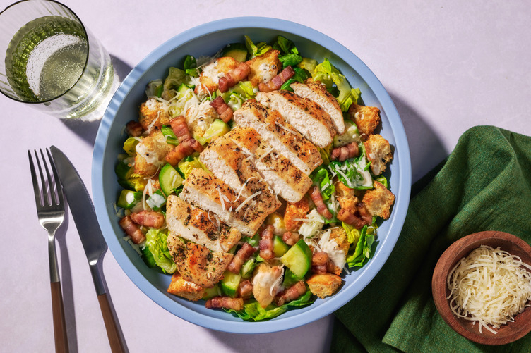 Chicken Classic Caesar-style salad with Irish Bacon