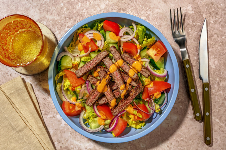 Nduja Hollandaise Beef Salad