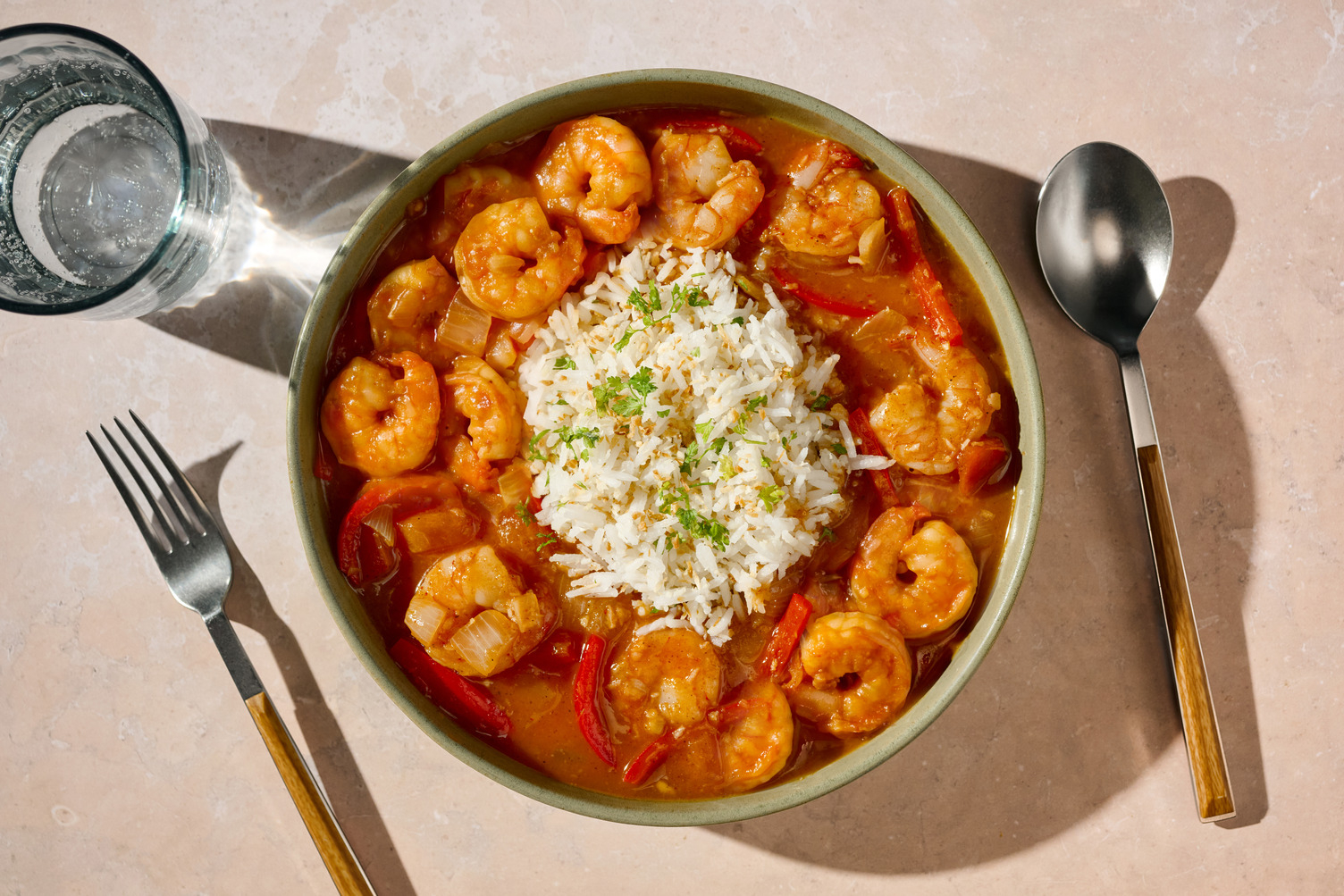Ghanaian Light Soup Inspired Double Prawn Curry