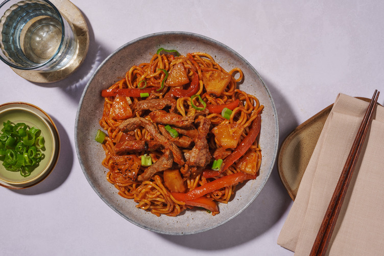 Focus sport : nouilles au steak XL teriyaki