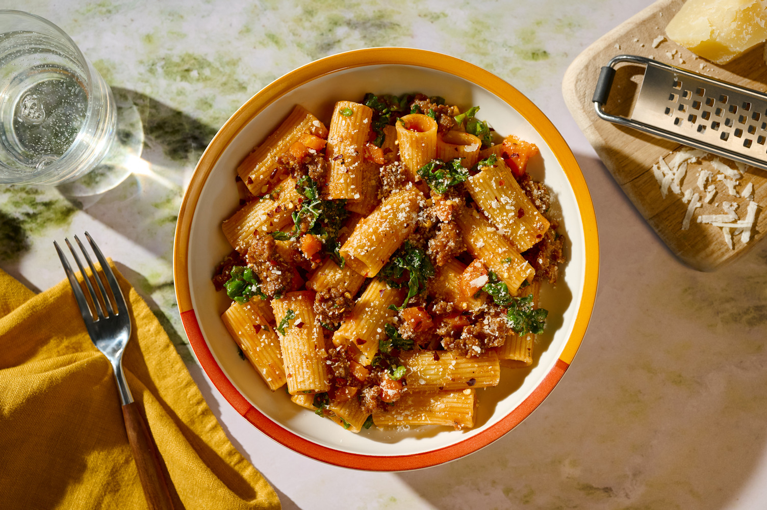 Rich Red Wine Beef Rigatoni