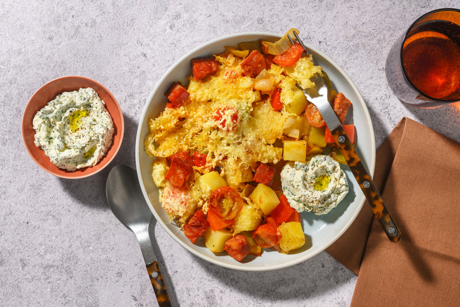 Chorizo-Kartoffel-Auflauf mit Käsekruste